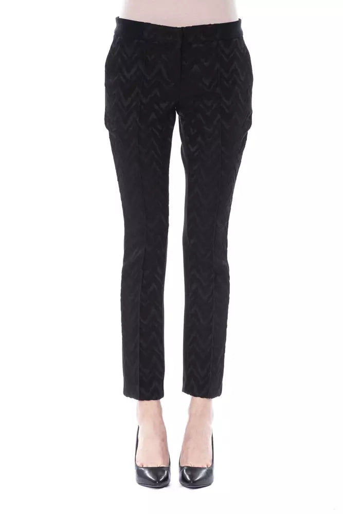 Designer skinny tight trousers for women with tailored fit and luxury finish -BYBLOS  Acrylic Jeans & Women's Pant