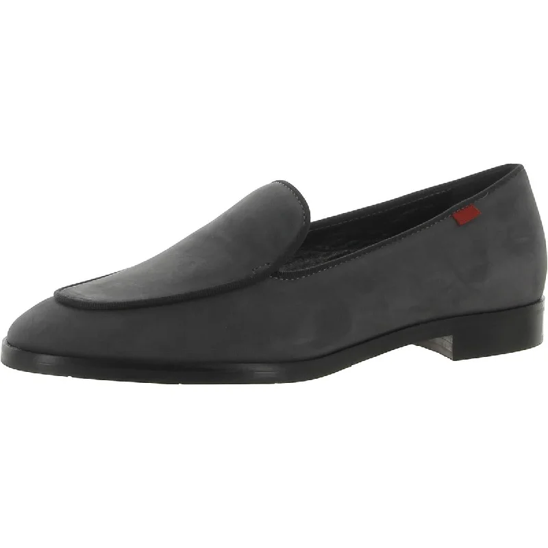 Slip-on loafers for women with sleek design and elegant finishes for office wear-Marc Joseph Womens Butler St Block Heel Slip-On Loafers