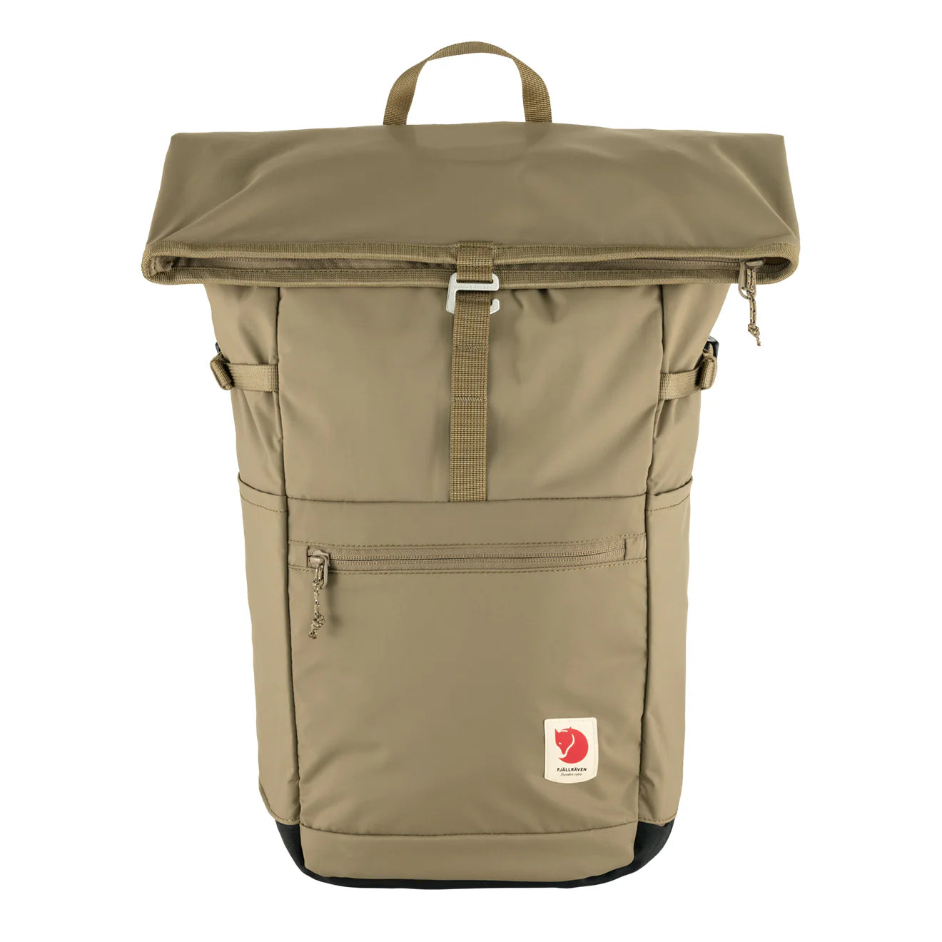 Fashionable canvas backpack for trendy college students -Fjallraven High Coast Foldsack 24 Clay