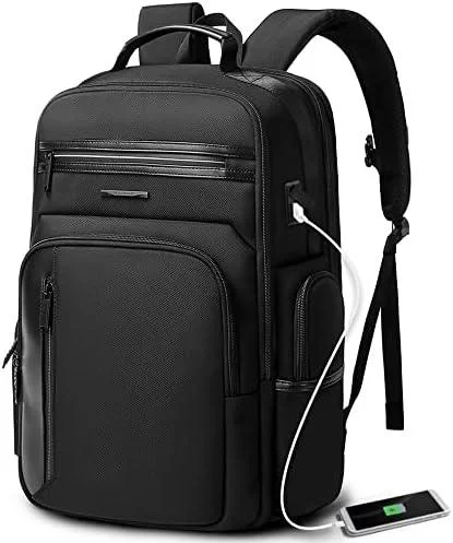 Anti-theft backpack with hidden zipper security -FR Fashion Co. 18" Men's Travel Laptop Backpack