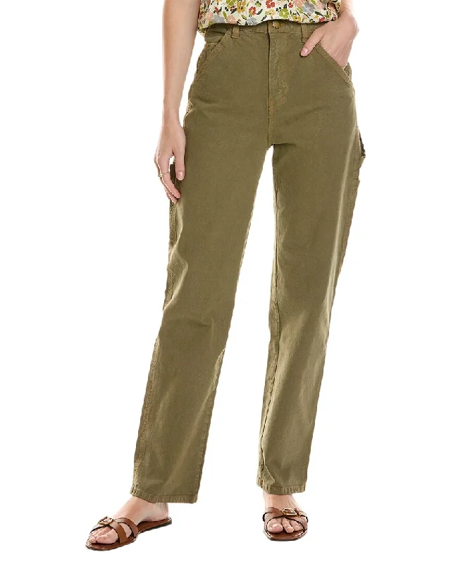 Bright colored tight trousers for women with striking hues for bold statement -THE GREAT The Carpenter Pant