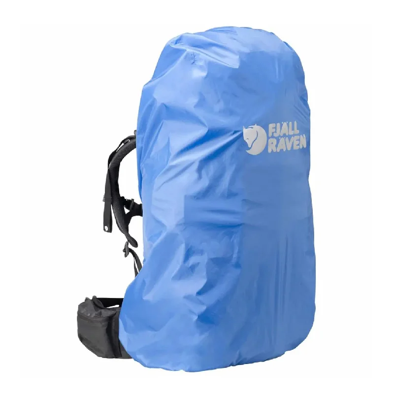 High-visibility backpack for cycling commute safety -Fjallraven Rain Cover 60-75L UN Blue