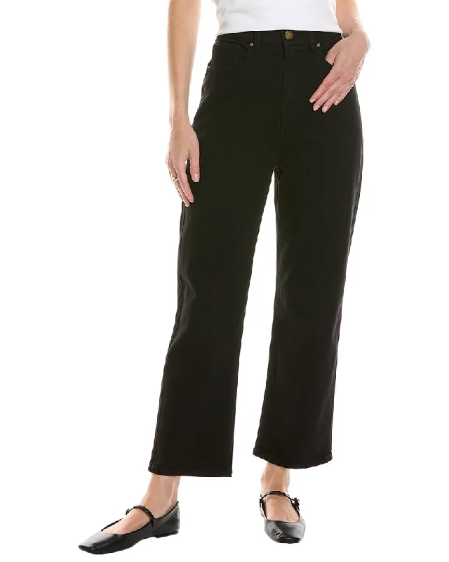 High-waisted tight trousers for women with elastic waistband for added comfort -THE GREAT The Barrel Carbon Jean