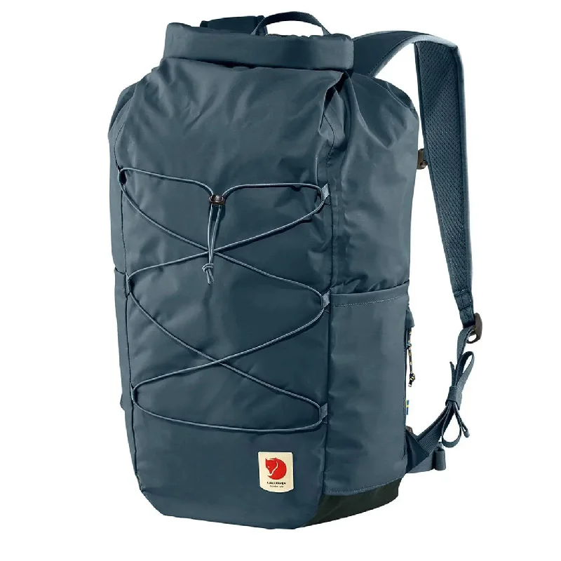 Durable travel backpack with reinforced stitching strength -Fjallraven High Coast Rolltop Backpack 26L Navy