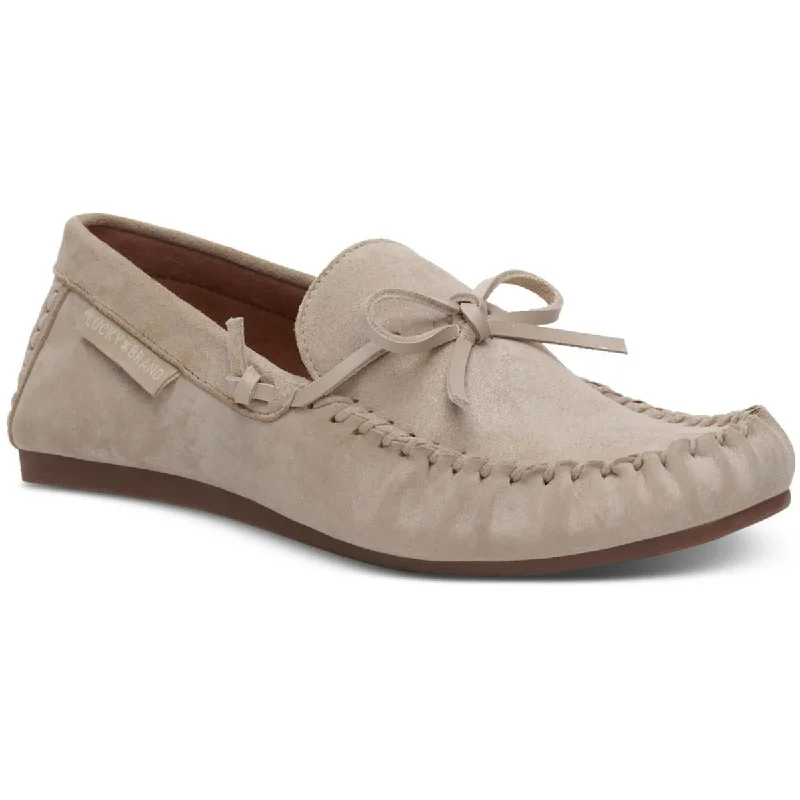 Loafers for men with slip-resistant rubber soles and padded insoles-Lucky Brand Womens GEVVIE Leather Tassel Loafers