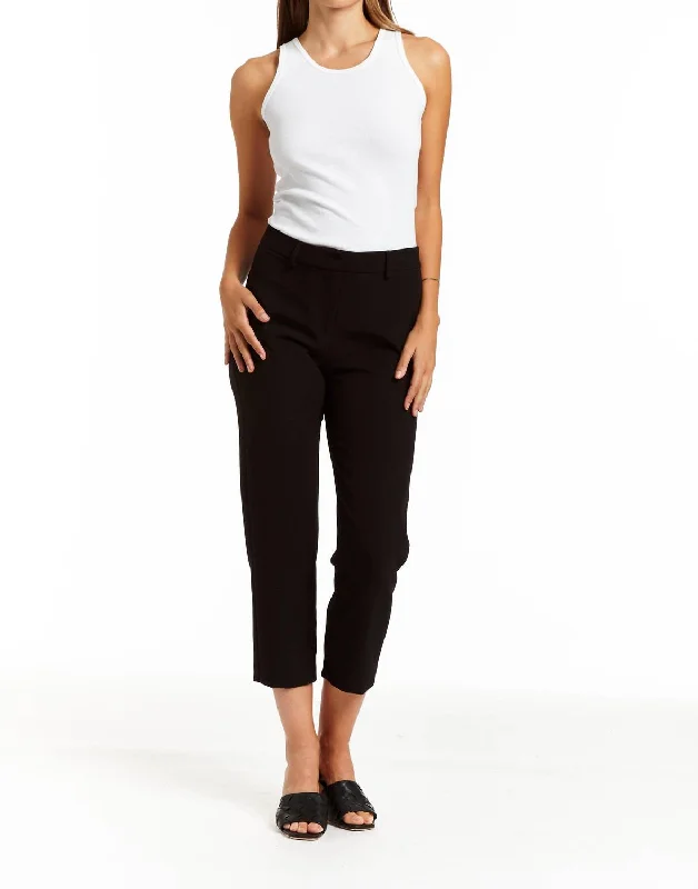 Stylish tight trousers for men with tapered leg and contemporary look -Rachelle Pant In Black