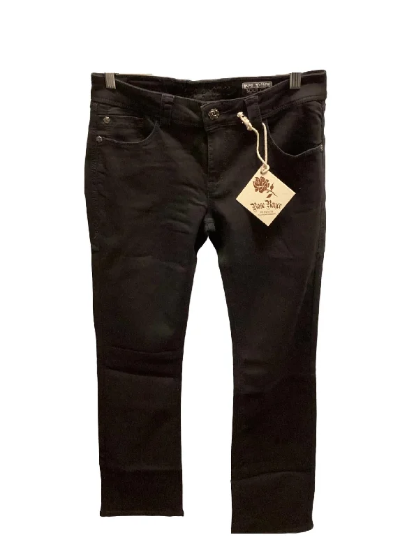 Black tight trousers for women with sleek design and versatile styling options -Women's Bootcut Jean In Black