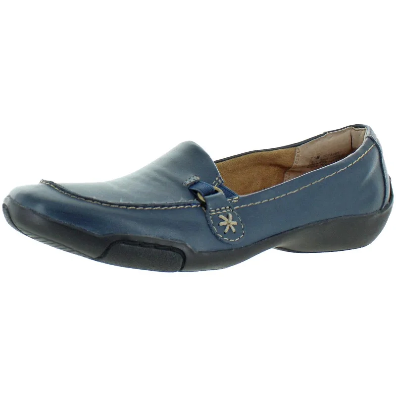 Casual loafers for men with cozy lining and stylish, easy-to-wear design-Array Womens Addie Leather Slip On Loafers