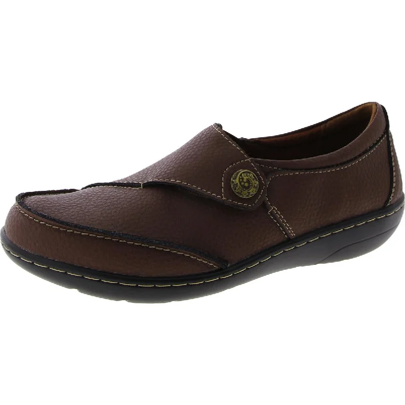 Durable loafers for men with rubber soles for maximum traction and comfort-Geoeleph Womens Faux Leather Slip On Loafers