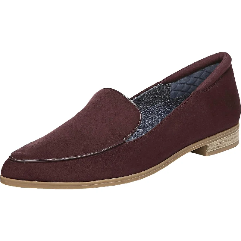 Loafers for men with heritage style and sturdy construction for long-lasting wear-Dr. Scholl's Shoes Womens Lark Faux Suede Sli p Loafers