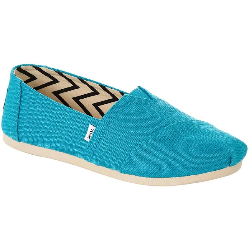 Comfortable loafers for men with extra cushioning and orthopedic support-Toms Womens Alpargata Canvas Loafers