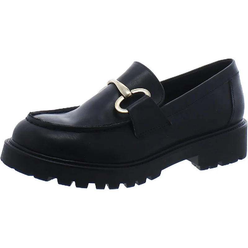 Best loafers for everyday wear with breathable materials and durability-Steve Madden Womens Haezel Faux Leather Bit Loafers