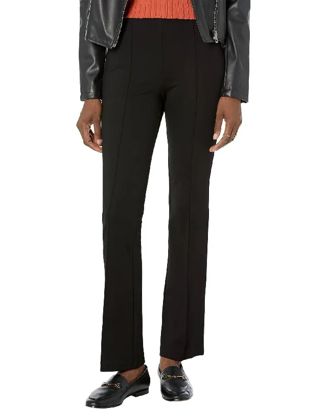 Classic tight trousers for women with smooth fabric and chic, timeless design -Ponte Pull On Pant In Black