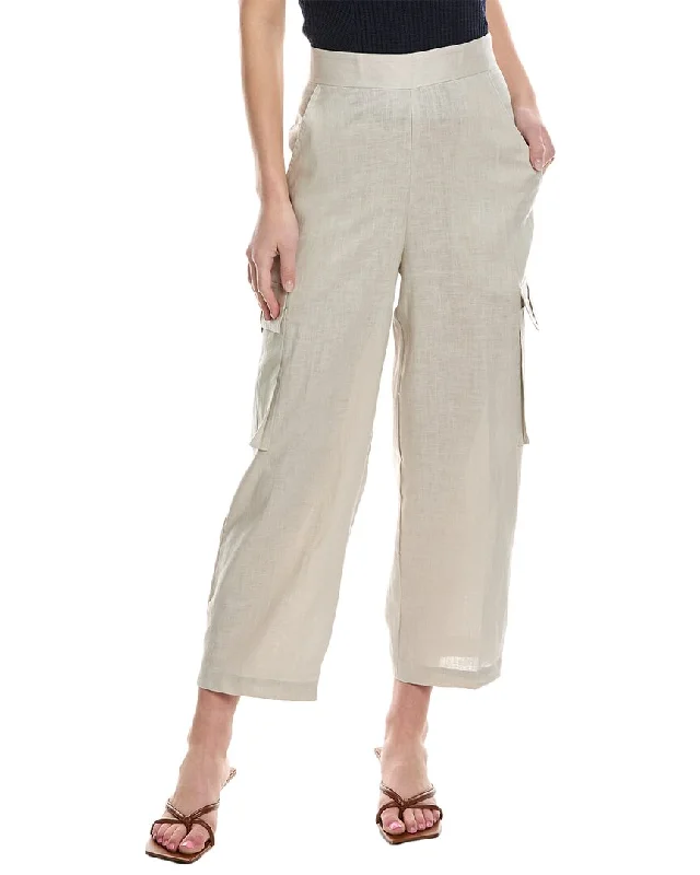 Skinny fit tight trousers for women with minimalistic design for clean look -Just Bee Queen Sonny Linen Pant