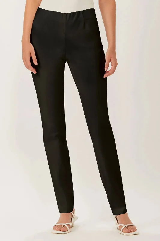 Vintage-inspired tight trousers for men with high waist and timeless look -Springfield Sim Leg Pant In Black