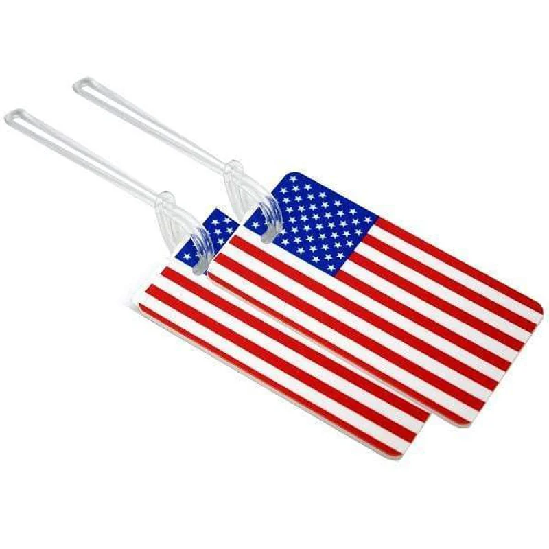 Modern backpack with RFID-blocking card protection -Voltage Valet Luggage Tag US Flag (2 Pack)