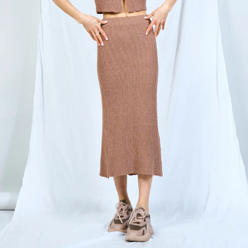 One-shoulder Dresses for Trendy -Plain long skirt wholesale