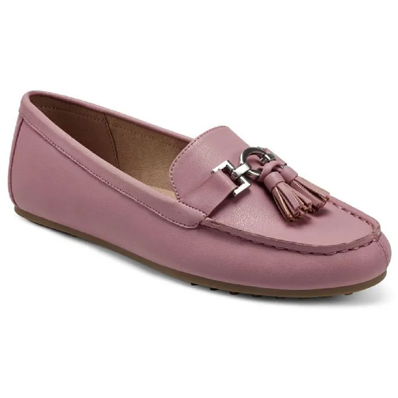 Classic loafers for women with square toes and sleek silhouettes-Aerosoles Womens Deanna Tassel Driving Moccasins Tassel Loafers