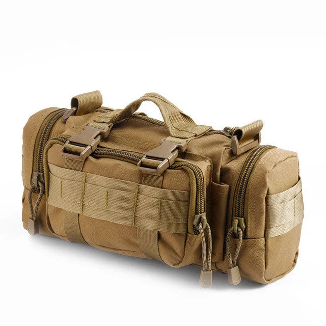 Brightly colored backpack for easy group spotting -Army Style Small Outdoor Travel Sports Bag