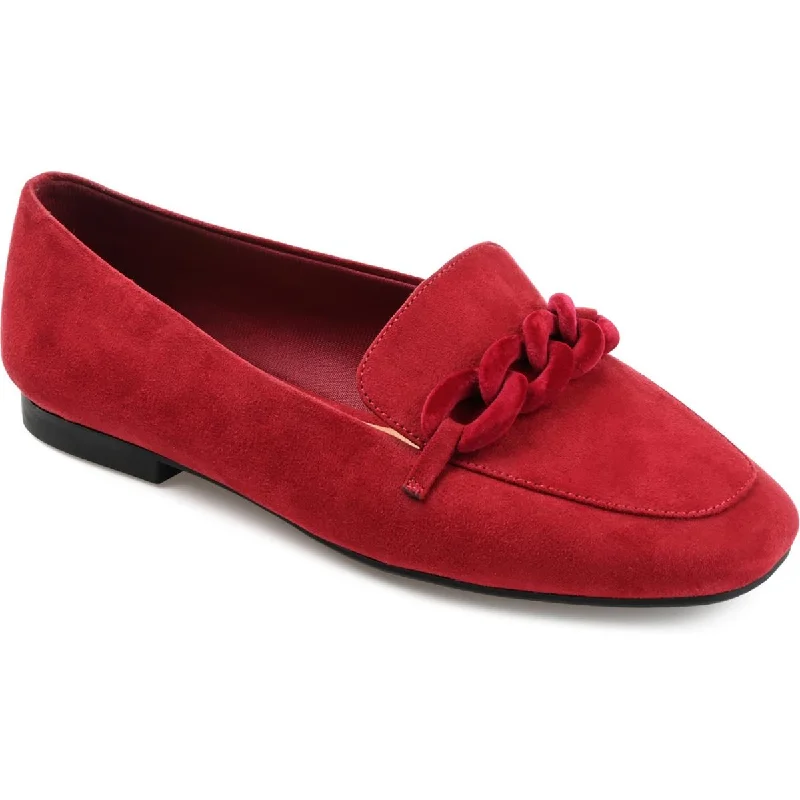 Stylish loafers for women with tassels and modern design options-Journee Collection Womens Cordell Faux Suede Slip-On Loafers