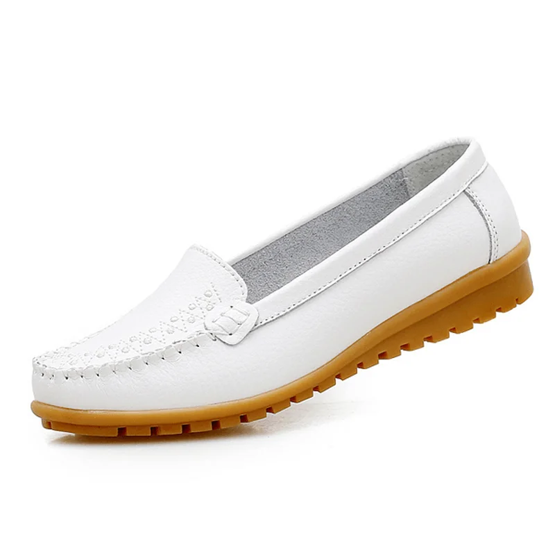 Loafers for women with zip-up detailing for easy access and comfort-Women Flat Shoes Casual Slip on Outdoor Loafers