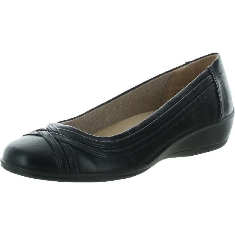 Loafers for men with padded collar for added comfort and support-LifeStride Womens Isla Faux Leather Slip On Loafers