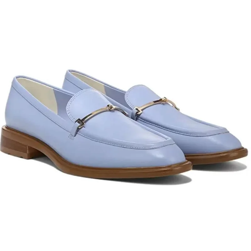 Slip-on loafers for women with elastic sides and flexible sole-Franco Sarto Womens Eda Leather Slip On Loafers