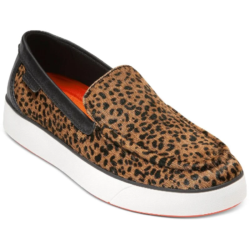 Luxury loafers for women with crocodile print leather and high-end appeal-Cole Haan Womens Nantucket 2.0 Venetian Animal Print Slip On Loafers