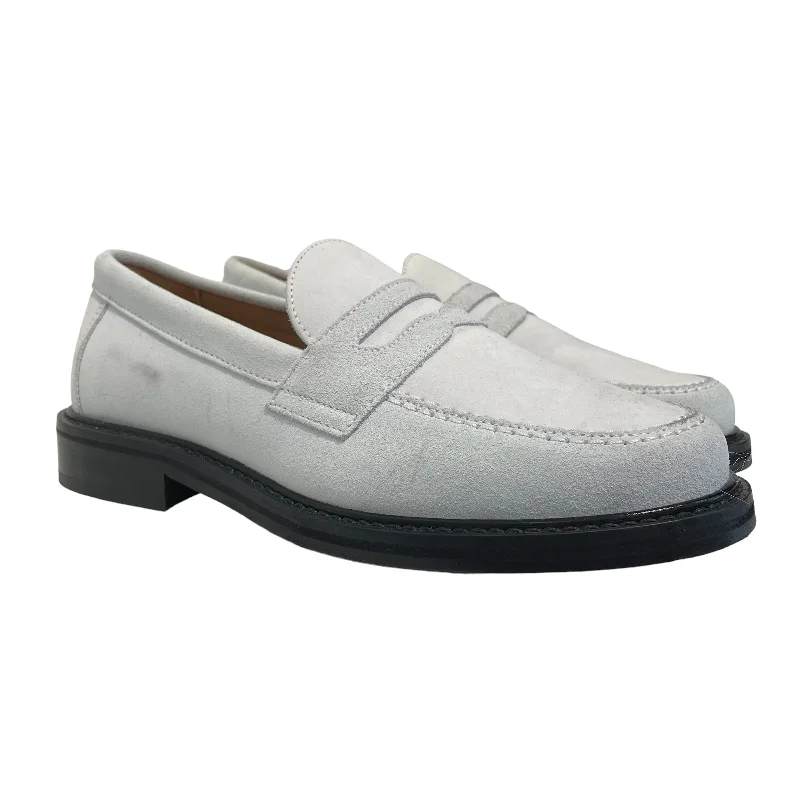 Versatile loafers for women with pointed toe and chic accents-AIME LEON DORE/Loafers/US 5/Suede/WHT/penny loaferrs