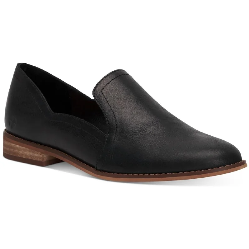 Loafers for women with modern design elements and elevated style-Lucky Brand Womens Enanila Leather Flat Loafers