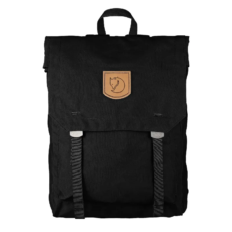 Multi-pocket backpack for organized travel gear -Fjallraven Foldsack No. 1 Black