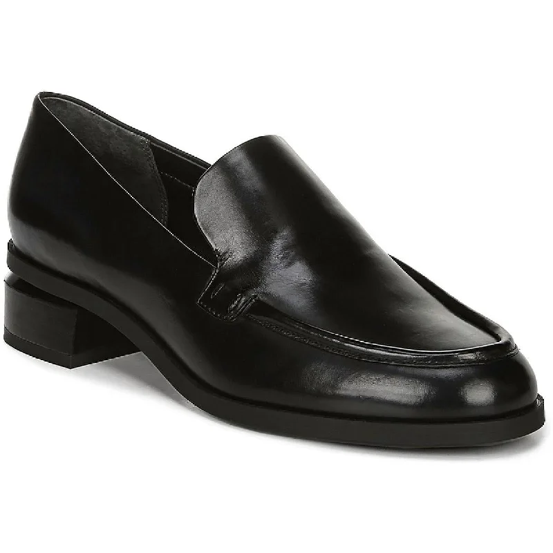 Trendy loafers for men with modern color-blocking details and design-Franco Sarto Womens New Bocca Leather Block Heel Loafers