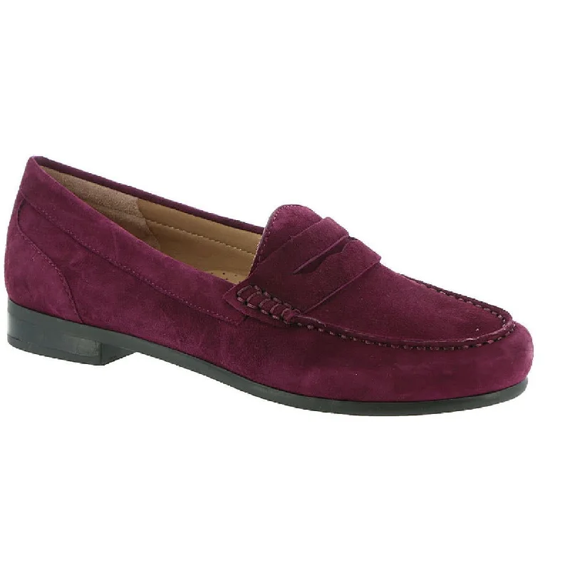 Classic leather loafers for office wear with formal and casual looks-Array Womens Harper Leather Slip On Penny Loafers