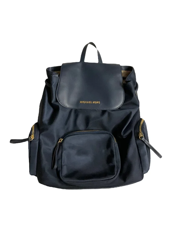 Durable travel backpack with reinforced stitching strength -Navy Backpack Designer Michael Kors, Size Medium