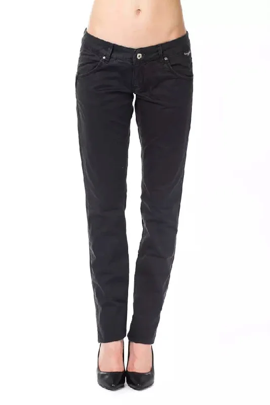 Pleated tight trousers for women with vintage-inspired design and modern twist -Ungaro Fever  Cotton Jeans & Women's Pant