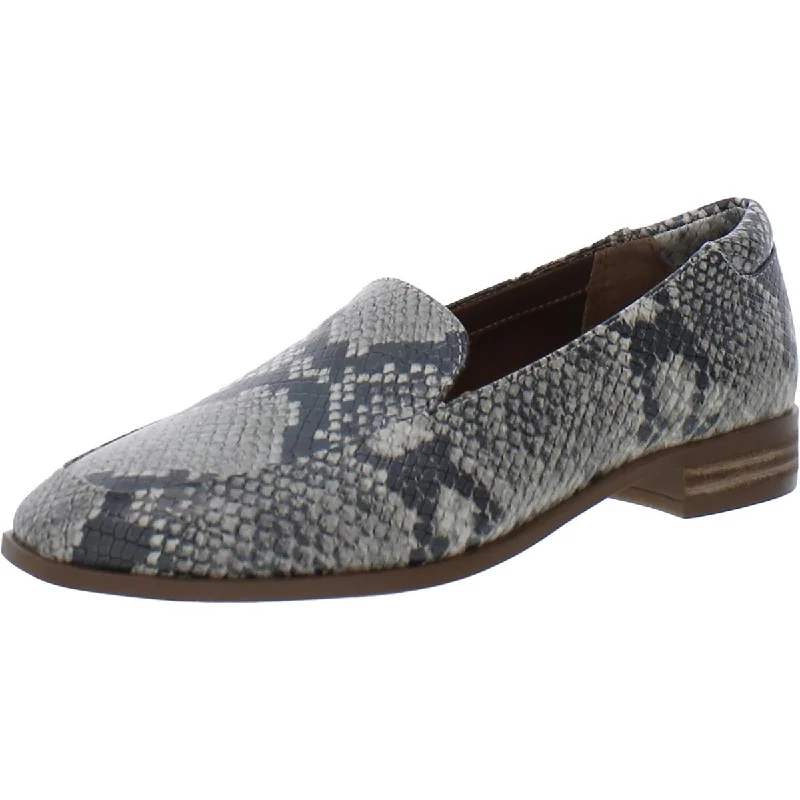 Casual loafers for men with unique pattern and slip-resistant design-Franco Sarto Womens Faux Leather Flat Loafers