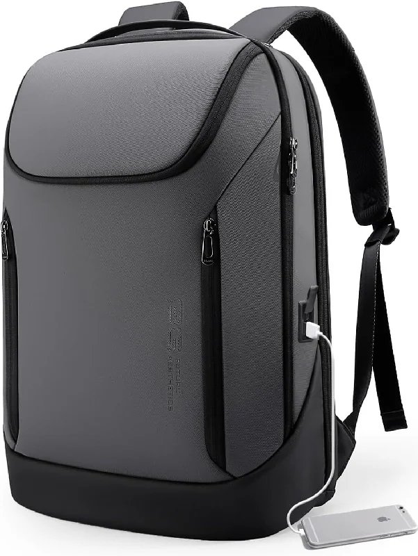 Sleek nylon backpack for lightweight travel ease -FR Fashion Co. 18" Men's Travel Laptop Backpack