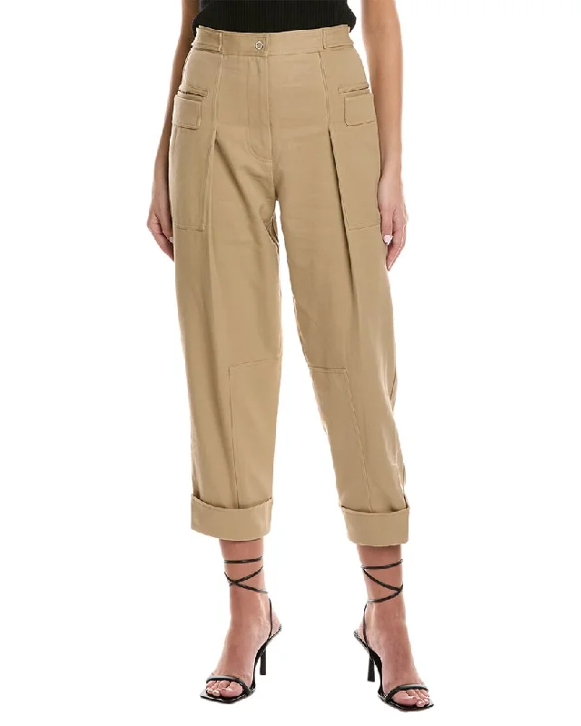 Stretch tight trousers for women with deep waistband for extra comfort and fit -3.1 Phillip Lim Utility Trouser