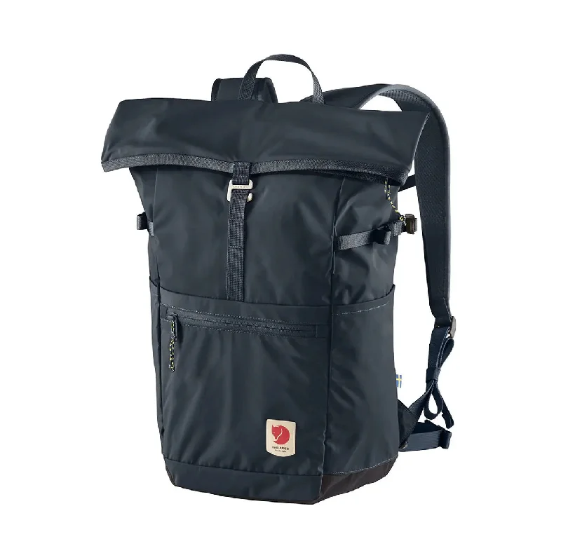 Adjustable padded backpack for growing teen needs -Fjallraven High Coast Foldsack 24 Navy