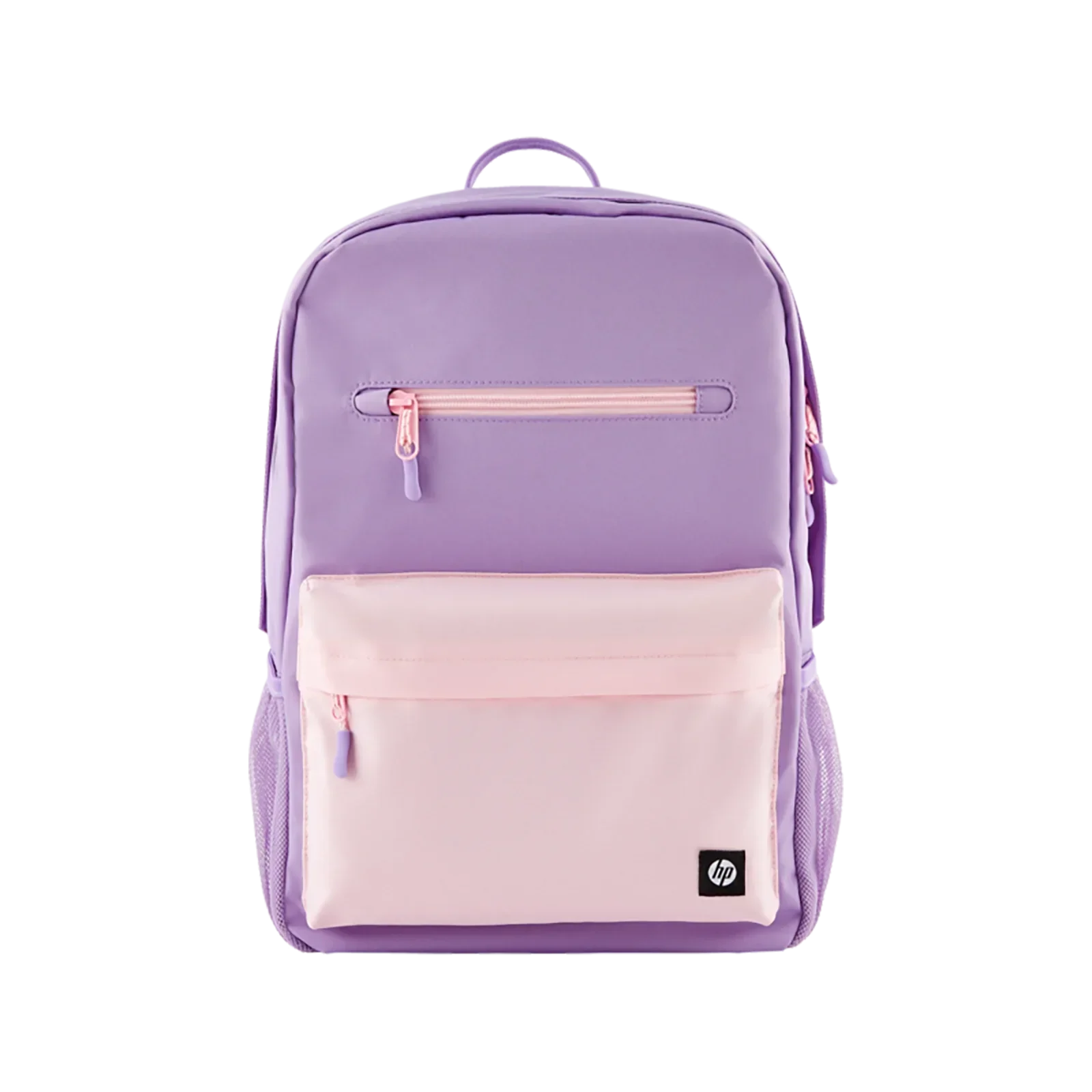 Retro canvas backpack with leather strap details -HP Campus Lavender 15.6" Backpack