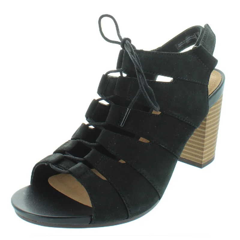 Valentine's Day Dresses for Romance -Clarks Womens Banoy Waneta Nubuck Caged Dress Sandals