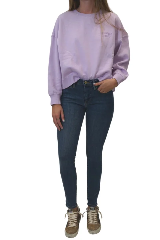 Elegant tight trousers for women with high-quality wool fabric for refined look -Le High Skinny Jeans. In Poe