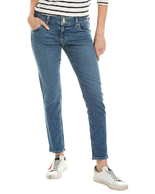 Loose-fit tight trousers for women with high waist and casual, comfortable style -HUDSON Jeans Collin Wonderwall Skinny Ankle Jean