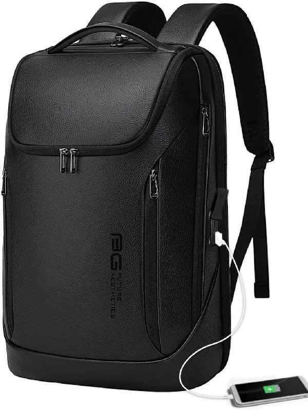 Multi-pocket backpack for organized travel gear -FR Fashion Co. 18" Men's Smart Backpack