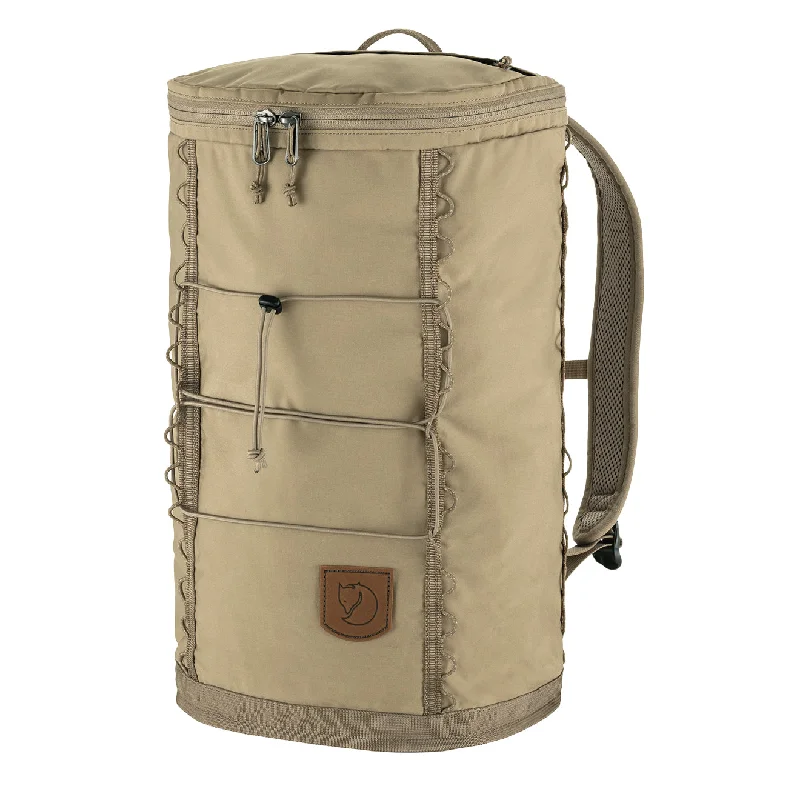 Expandable travel backpack for extra souvenir space -Fjallraven Singi Backpack 20L Clay