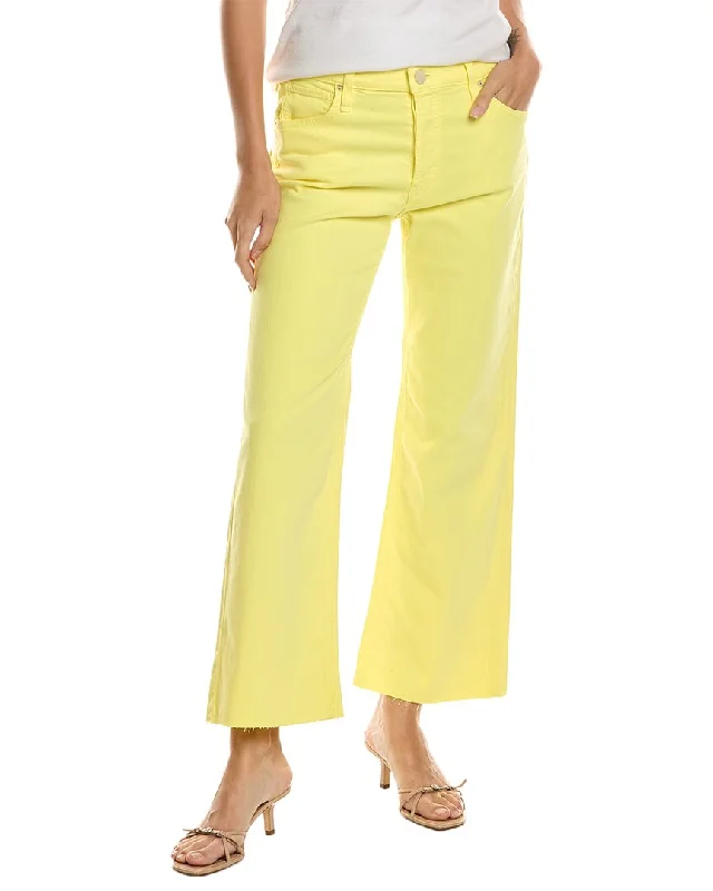 Luxury tight trousers for women with fine fabric and elegant tailoring -HUDSON Jeans Rosie Limelight High-Rise Wide Leg Jean