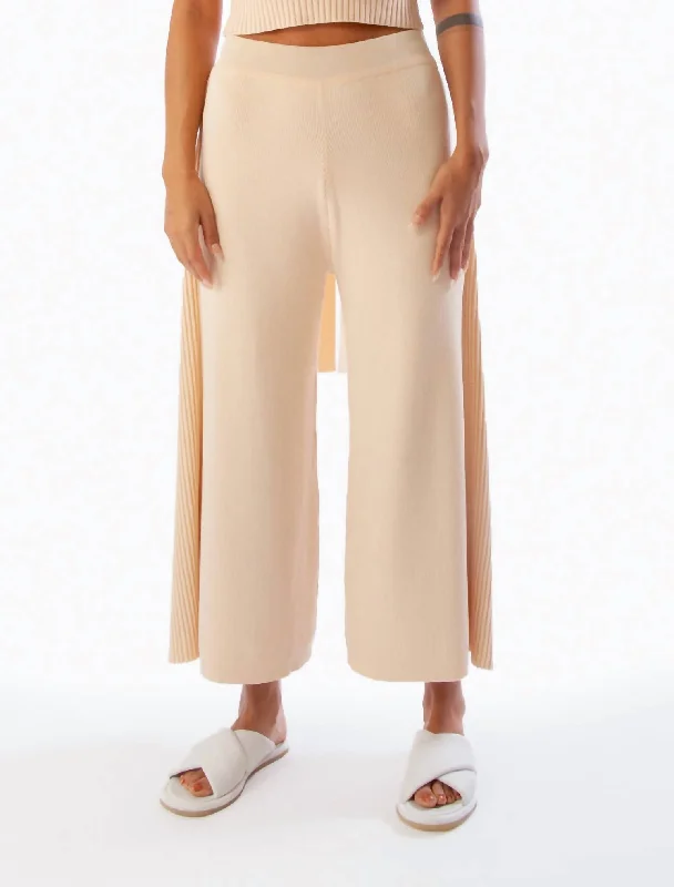 Tight trousers for men with tapered legs and sharp, tailored finish -Doremi Pant In Birch White