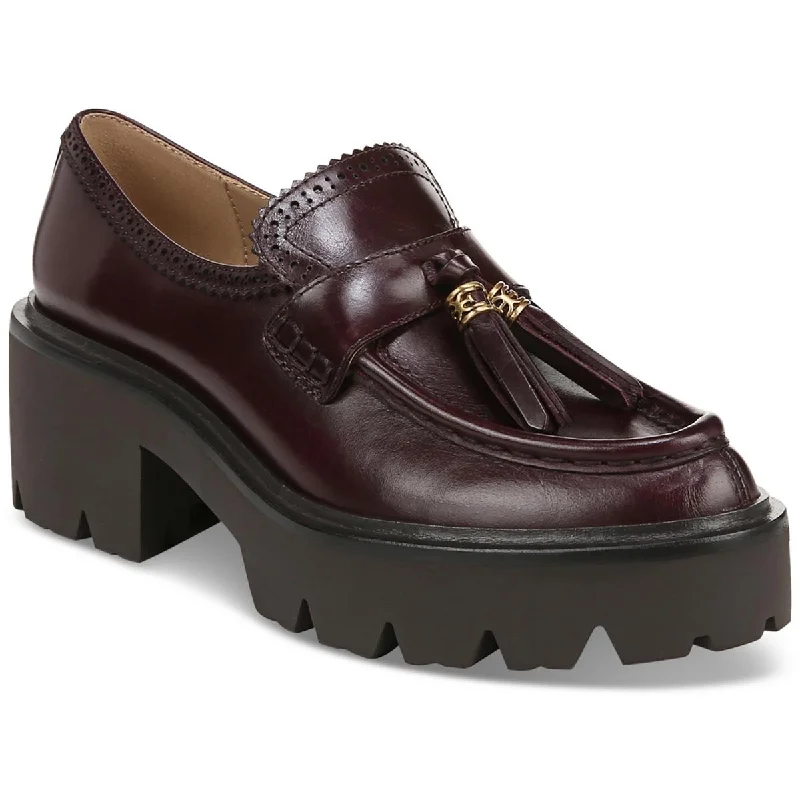 Loafers for men with structured leather and smooth finishes for sophistication-Sam Edelman Womens MEELA  Faux Leather Comfort Loafers