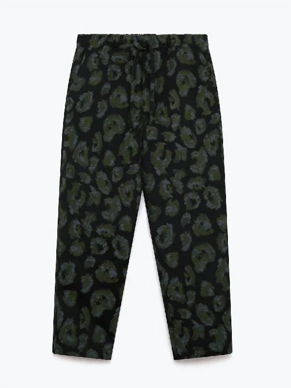 Retro-inspired tight trousers for men with a high-waisted fit and 80s vibe -Kurt Trouser In Black/khaki