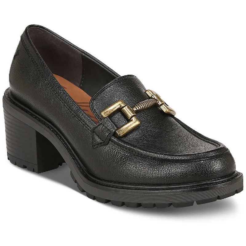 Loafers for men with slip-on convenience and sophisticated design details-Zodiac Womens Solid Block Heel Loafers